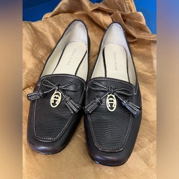 Etienne Aigner tassel loafer shoes, brown 8.5 - Picture 1 of 7
